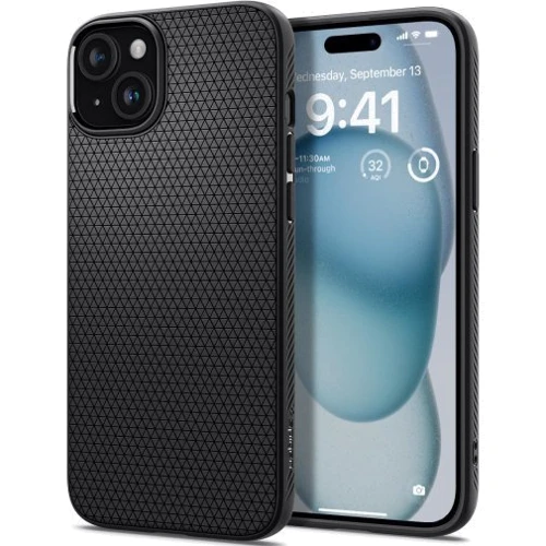 Чехол для iPhone Spigen Liquid Air Matte Black (ACS06790) for iPhone 15