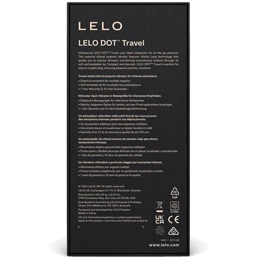 Клиторальный вибратор Lelo DOT Travel Purple