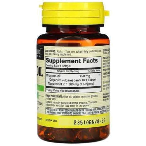 Mason Natural Oregano Oil Масло орегано из цельных трав 90 капсул: Форма выпуска Капсулы