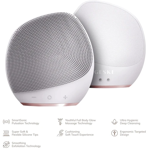 Ультразвукова щітка для тіла та інтенсивний пілінг GESKE Sonic Body Brush&Intensive Exfoliator 7в1 starlight фото 3
