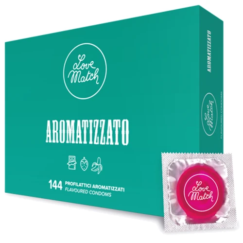 Презервативы разноцветные вкусовые Love Match - Aromatizzato (Flavoured) 1 шт с ароматом банана: Тип Ароматизированные