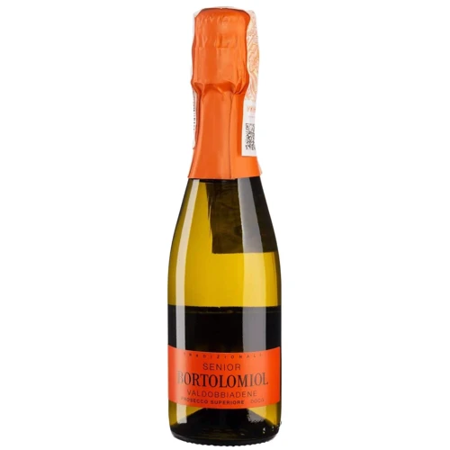 Вино Bortolomiol Senior Valdobbiadene Prosecco Superiore Tradizionali біле екстра-сухе 0.2 л (BWQ0726)