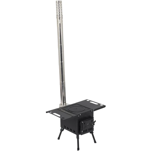 Печь дровяная Bo-Camp Falconwood Black (8618600): Размер 1460х570х400 мм