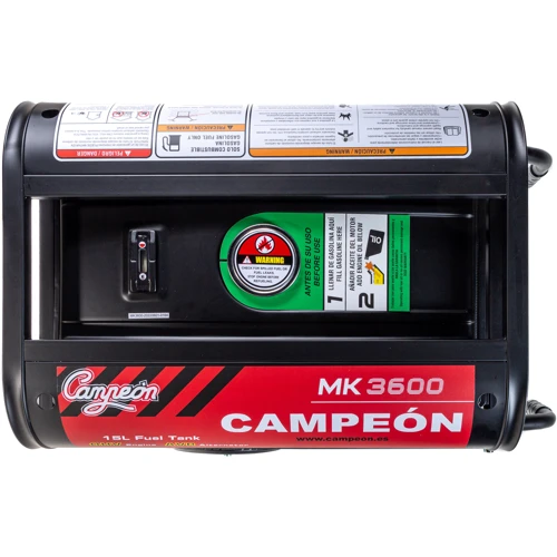Генератор Бензиновый Campeon MK3600/Spain: Объем топливного бака 15 л