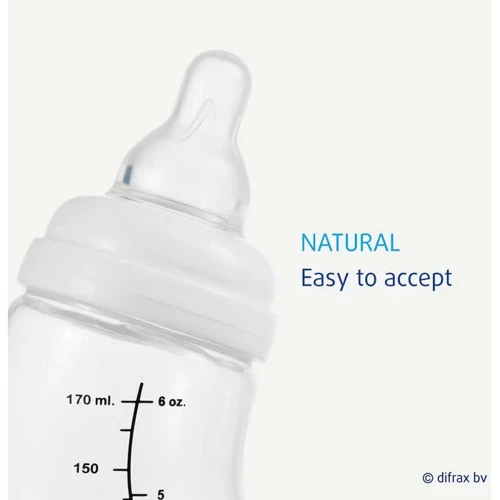 Антиколікова пляшечка для годування Difrax S-bottle Natural з силіконовою соскою 250 ml (706): Вік с рождения