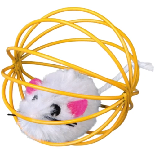 Игрушка Trixie Мышка в шарике для кошек 6 см фото 2