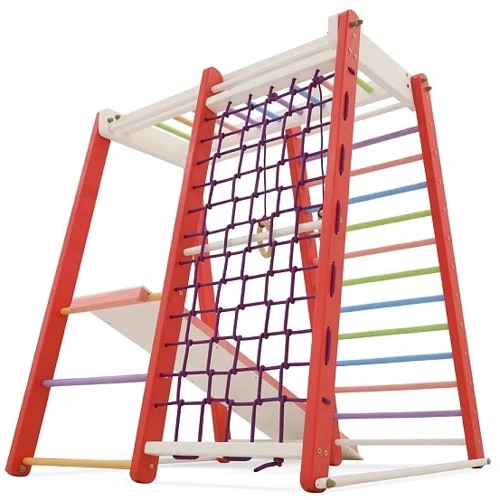 Детский спортивный уголок SportBaby Кроха-3 Pink фото 4