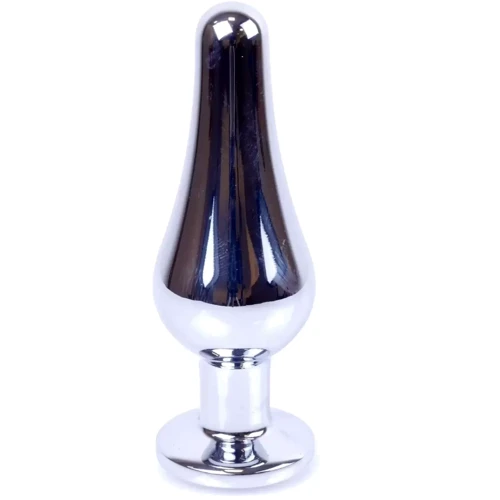 Анальная пробка с кристаллом BOSS of TOYS Boss Series - Jewellery Silver BUTT PLUG Green, BS6400078