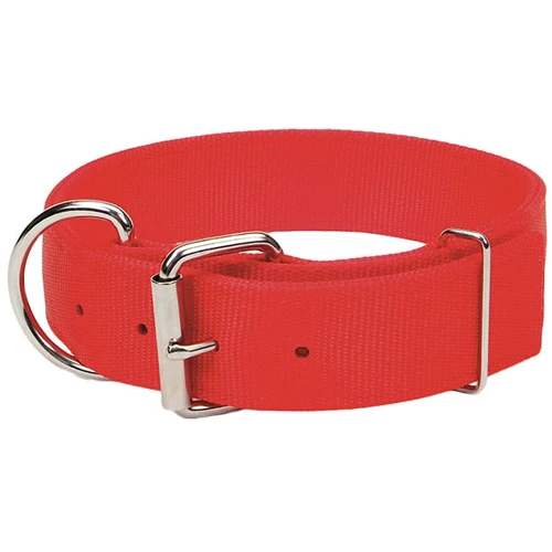 Ошейник двойной Coastal Macho Dog для собак нейлон красный 4.5x70 см