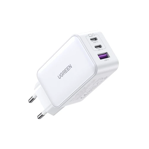 Зарядний пристрій Ugreen Wall Charger 2xUSB-C+USB CD244 65W White (15334): Кабель в комплекті отсутствует