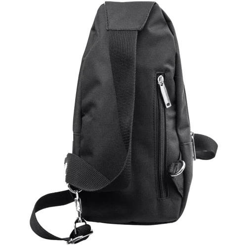 Мужская сумка-слинг DNK Leather черная (DNK-JOKER-4-BAG-1): Застежка Механическая