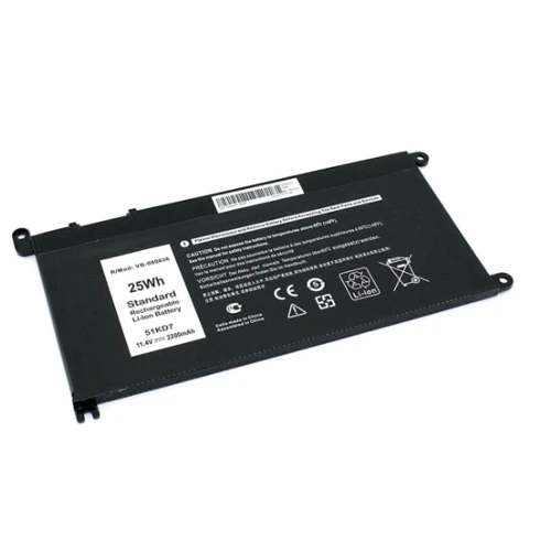 Батарея для ноутбука Dell 51KD7 Latitude 3180 11.4V Black 2200mAh OEM (80836)