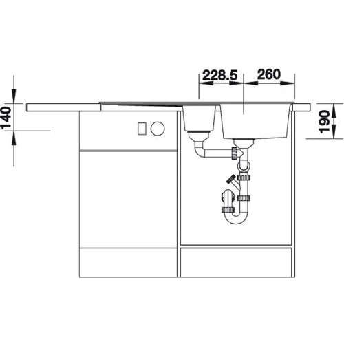Blanco Zia 6S 514748 (антрацит): Габариты чаши (ШxГxВ), см 36,5х45х19