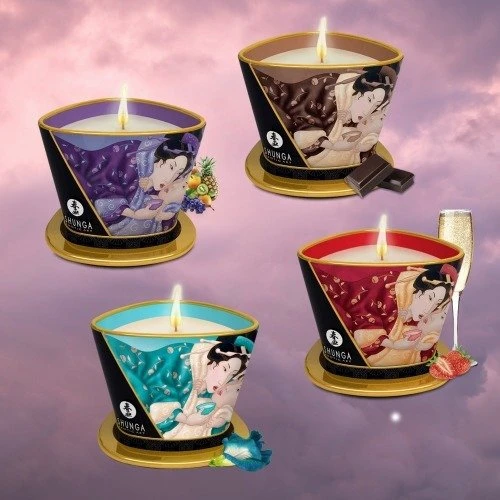 Массажная свеча Shunga MASSAGE CANDLE - Island Blossoms (170 мл)