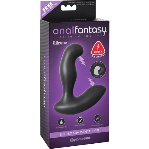 Электро массажер простаты Pipedream Electro Stim Prostate Vibe, 9х3,5 см