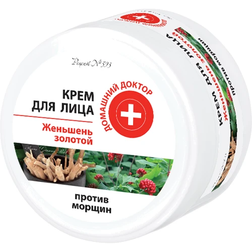 Домашній Лікар Крем для обличчя золотий женьшень 100 ml