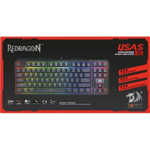 Клавиатура Redragon Usas USB Black (74674) фото 8