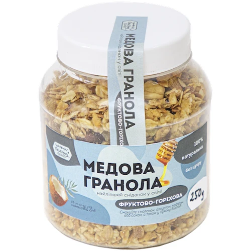 Гранола Oats&Honey Фруктово-ореховая 250 г (4820013332860): Вес нетто 250 г
