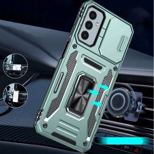 Чохол для телефона Mobile Case Camshield Army Ring Light Green для Samsung A266 Galaxy A26 5G: Матеріал TPU (термополиуретан) и поликарбонат
