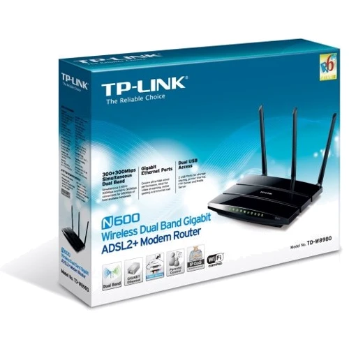 Маршрутизатор Wi-Fi TP-Link TD-W8980: Тип антенны внешняя