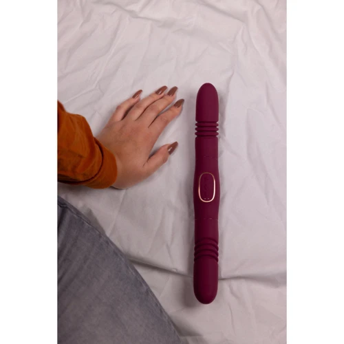Двухсторонний вибратор Loveline Burgundy