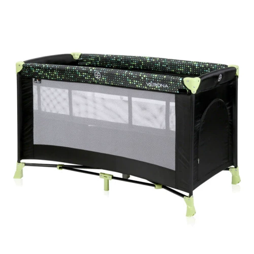 Манеж Lorelli VERONA 2L (black / green dots): Тип ліжечко-манеж