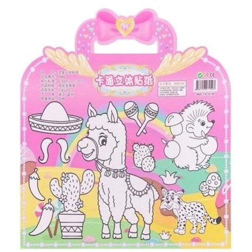 Набір об'ємних наклейок Mic 12 листів в асортименті 30х33 см (DH88)