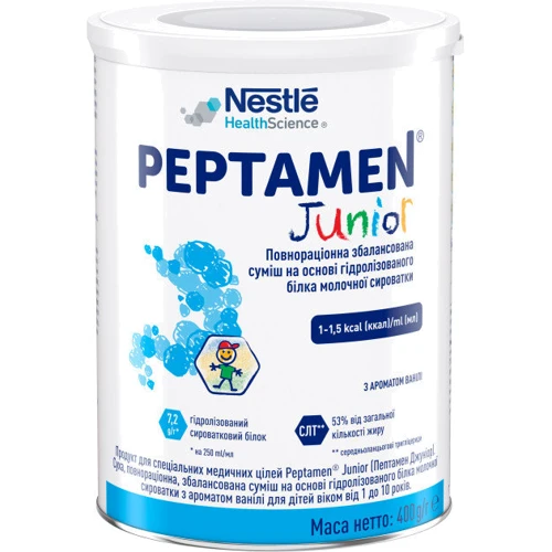 Суміш Nestle Peptamen Junior збалансована для дітей від 1 до 10 років 400 г (1000297)