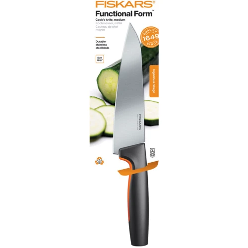 Нож Fiskars FF поварской средний 20 см (1057535): Рукоятка Пластик