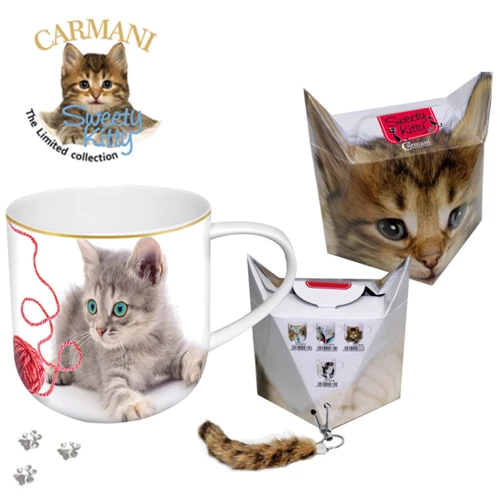 Кружка Carmani Кошеня з клубком 500 ml (017-0022)