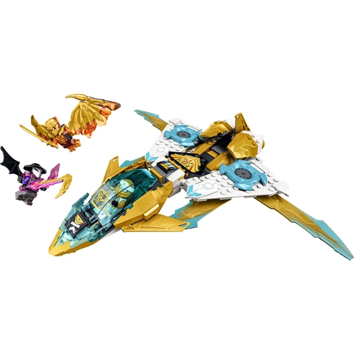 Конструктор LEGO NINJAGO Реактивный самолёт Зейна «Золотой дракон» (71770): Количество деталей, шт. 258