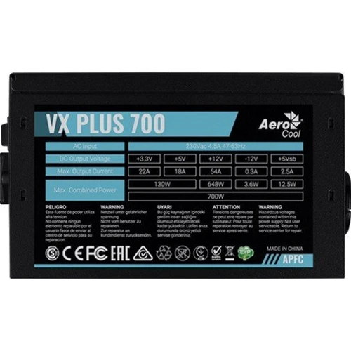Блок питания Aerocool VX 700 Plus фото 5