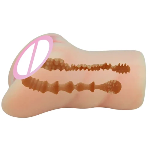 Мастурбатор із двома входами LYBAILE Crazy Bull - Caroline soft skin (BM-009237N)