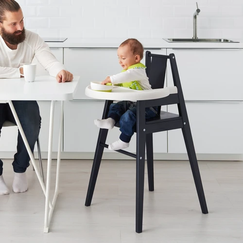 Cтульчик для кормления IKEA BLAMES черный (501.650.79): Наклон спинки нет