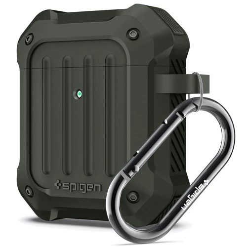 Чехол для наушников Spigen Tough Armor with Belt Military Green (074CS26499) for Apple AirPods 1/2