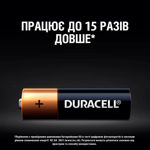 Лужні батареки Duracell Basic AA 5 шт в упаковці (5000394047006) фото 3