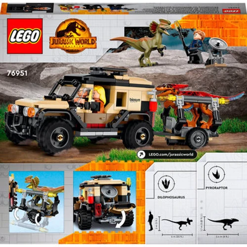 Конструктор LEGO Jurassic World Перевезення пірораптора та дилофозавру (76951): Рекомендований вік 7+