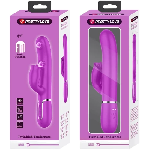 Пульсатор с клиторальным стимулятором LYBAILE Pretty Love Gigi Purple (BW-500035)