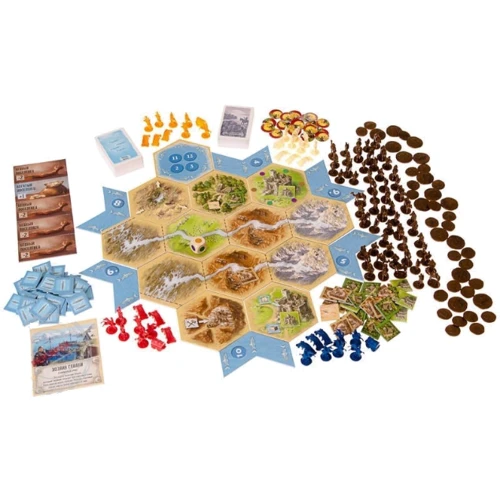 Настольная игра Hobby World Колонизаторы. Купцы и Варвары (дополнение) (1129): Возраст от 10-ти лет