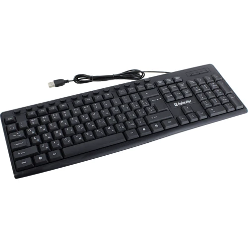 Клавиатура Defender Action HB-719 Black (45719): Подключение проводное