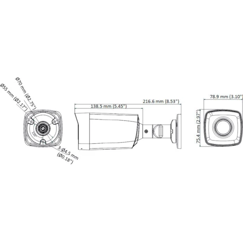 Hikvision DS-2CE17D0T-IT3F 2.8mm (C): Тип корпуса Циліндрична (Вулична)