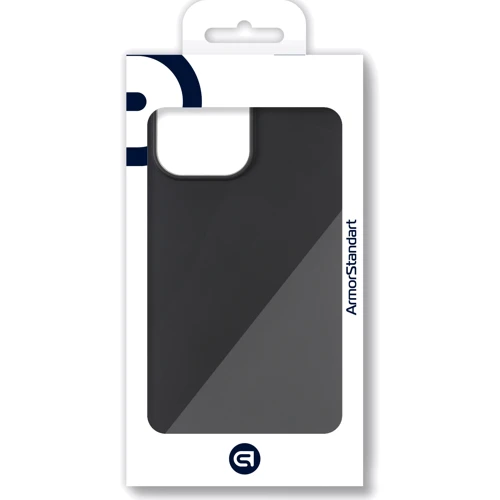 Чехол для iPhone ArmorStandart Matte Slim Fit Black for iPhone 14 Pro Max (ARM65615): Материалы Силикон