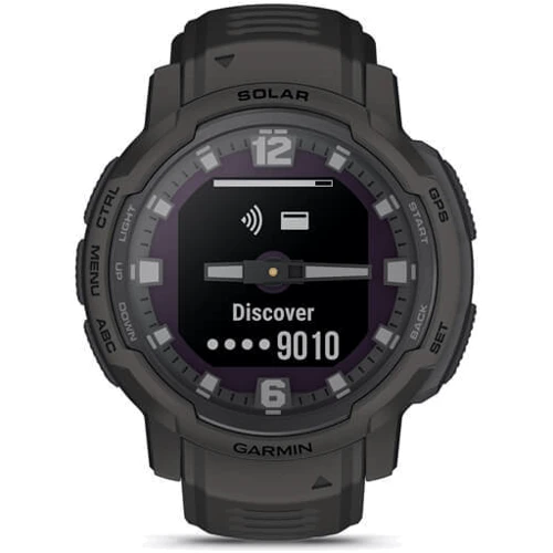 Смарт-часы Garmin Instinct Crossover Solar Graphite (010-02730-01): Сенсорный экран нет