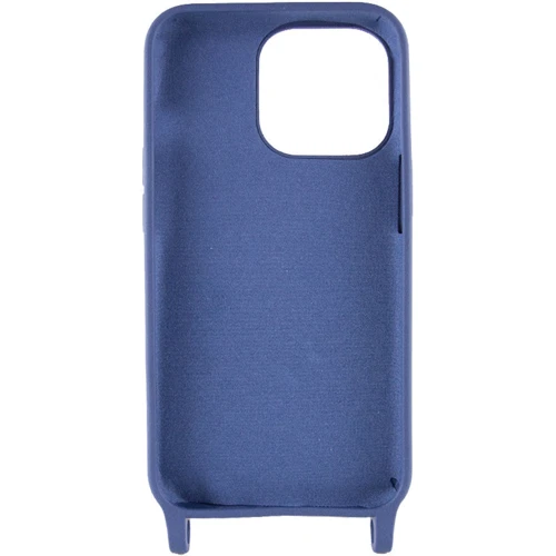 Чехол для iPhone TPU Case two straps California Midnight Blue for iPhone 13: Цвет синий