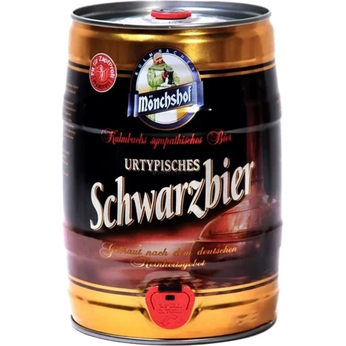 Пиво Monchshof Schwarzbier темное фильтрованное 4.9% 5 л (PLS_4082100002005)