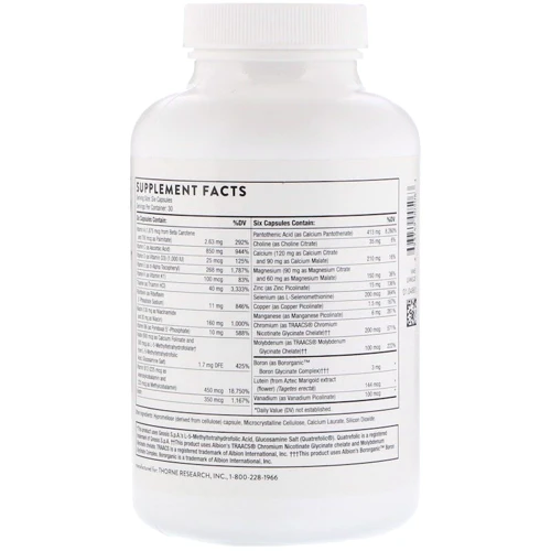 Thorne Research Basic Nutrients V 180 Caps Мультивитамины без железа: Тип Мультивитамины