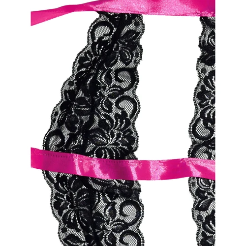Эротический комплект Пленница NDS 5108-1 Black/Pink, S/M (16786)