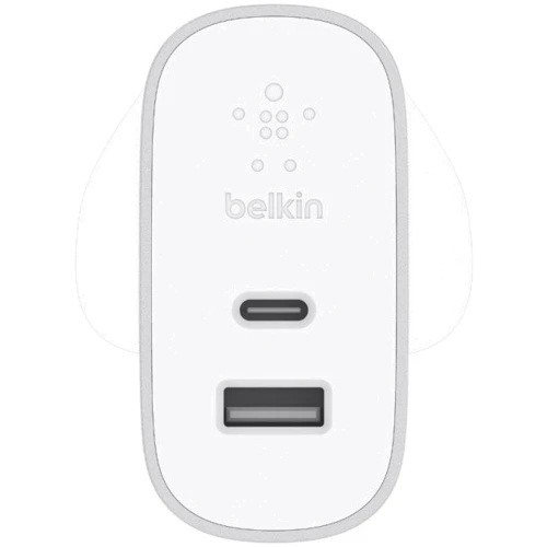 Зарядное устройство Belkin Wall Charger Quick Charger USB-C and USB Power Delivery 27W Silver (F7U061VF-SLV): Особенности Power Delivery (PD), USB-C, Быстрая зарядка