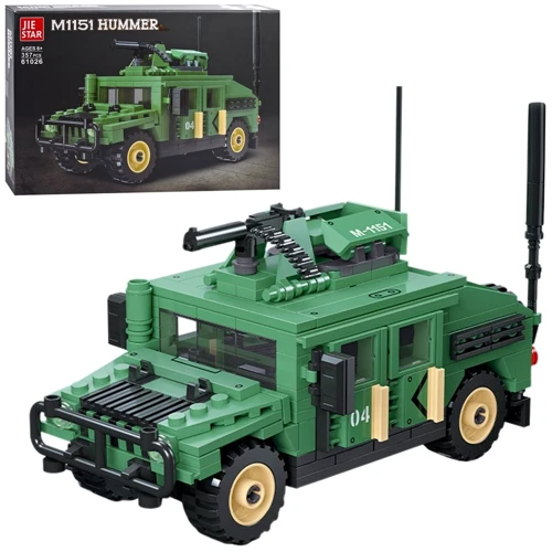 Конструктор Jie Star Военная машина M1151 Hummer 357 дет. (61026)