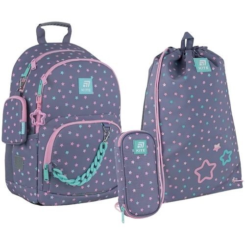 Набор Kite рюкзак + пенал + сумка для обуви 585 Kawaii Star (SET_K25-585M-2)